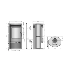 Kaminofen Justus Baltrum D 2.0 - 5,0 KW -Küchengrill Geschäft kaminofen justus baltrum d 20 50 kw8
