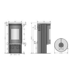 Kaminofen Justus Faro 2.0 - 6 KW -Küchengrill Geschäft kaminofen justus faro 20 6 kw5