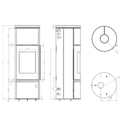 Kaminofen Justus Faro W+ 2.0 - 7 KW -Küchengrill Geschäft kaminofen justus faro w 20 7 kw9
