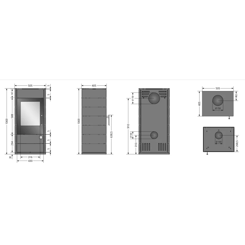 Kaminofen Justus Tova (W+) - 6 KW 3 Kaminofen Justus Tova (W+) - 6 KW – Bild 3