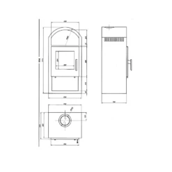 Kaminofen Justus Vegas - Keramik Grau 6 KW -Küchengrill Geschäft kaminofen justus vegas keramik grau 6 kw5