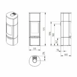 Kaminofen Jydepejsen Cosmo 1500, Speckstein - 6 KW -Küchengrill Geschäft kaminofen jydepejsen cosmo 1500 speckstein 6 kw3