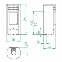 Kaminofen Jydepejsen Cosmo 971 Speckstein Spezial - 6 KW -Küchengrill Geschäft kaminofen jydepejsen cosmo 971 speckstein spezial 6 kw3