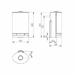 Kaminofen Jydepejsen Elegance Classic Wall - 7 KW 7 Kaminofen Jydepejsen Elegance Classic Wall - 7 KW -Küchengrill Geschäft kaminofen jydepejsen elegance classic wall 7 kw4
