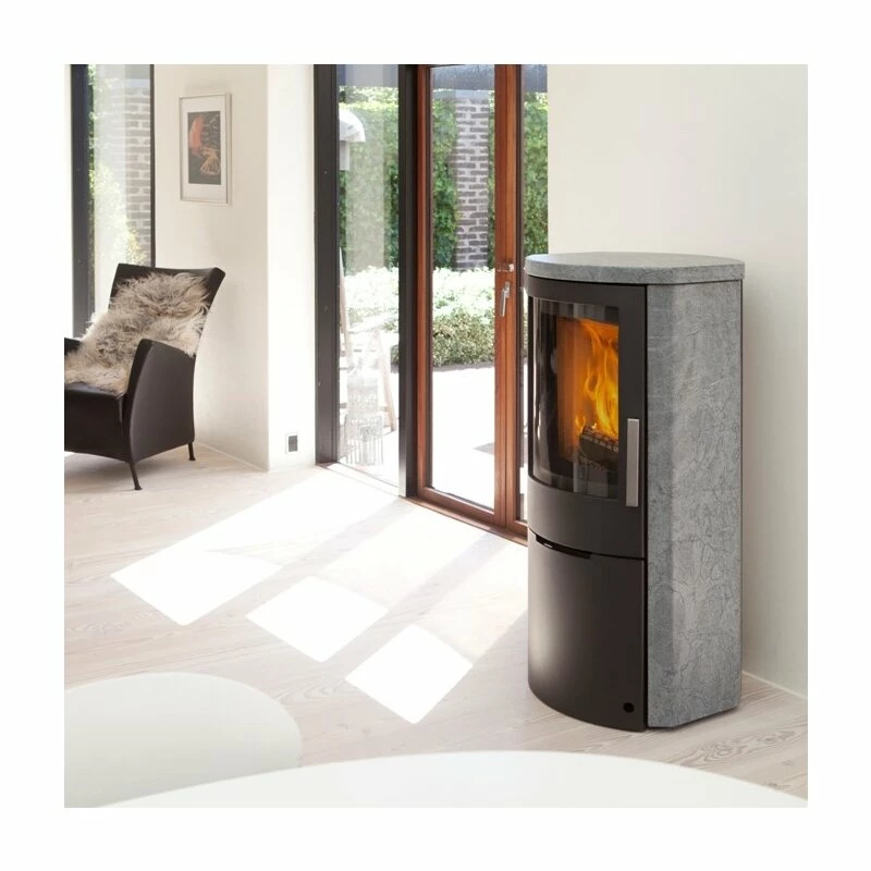 Kaminofen Jydepejsen Mido Speckstein - 6 KW 2 Kaminofen Jydepejsen Mido Speckstein - 6 KW – Bild 2