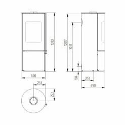 Kaminofen Jydepejsen Omega Basic - 7 KW 5 Kaminofen Jydepejsen Omega Basic - 7 KW -Küchengrill Geschäft kaminofen jydepejsen omega basic 7 kw3
