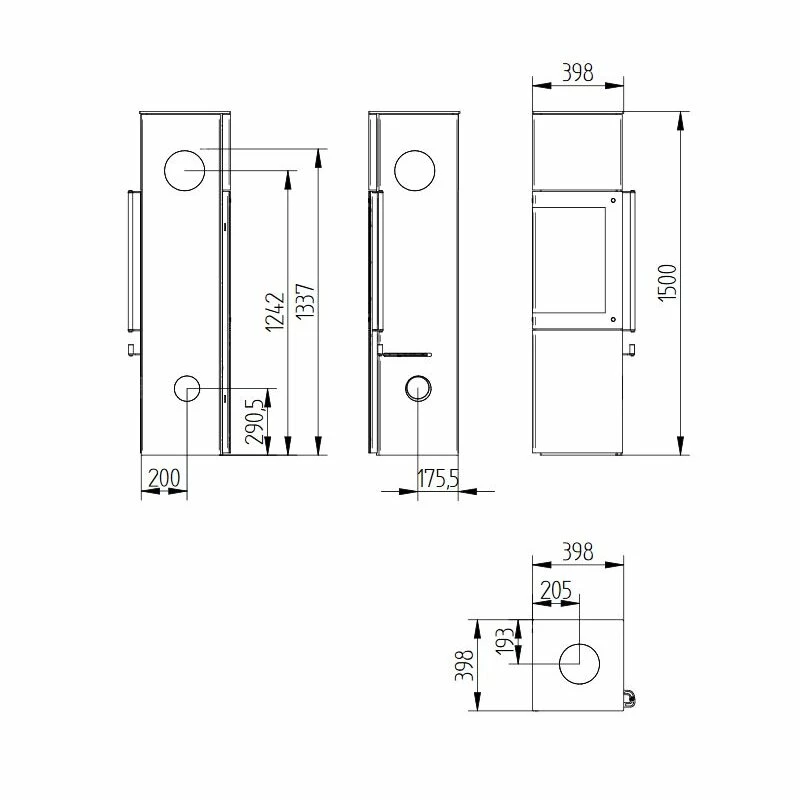 Kaminofen Jydepejsen Panorama 1500 - 7 KW 5 Kaminofen Jydepejsen Panorama 1500 - 7 KW – Bild 5
