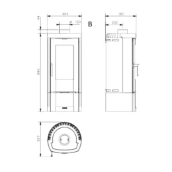 Kaminofen La Nordica Candy 4.0 - 6,2 KW -Küchengrill Geschäft kaminofen la nordica candy 40 62 kw5