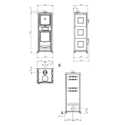 Kaminofen La Nordica Rossella Plus Forno Evo - 9,1 KW 15 Kaminofen La Nordica Rossella Plus Forno Evo - 9,1 KW -Küchengrill Geschäft kaminofen la nordica rossella plus forno evo 91 kw8