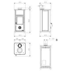 Kaminofen La Nordica Tea - 6,6 KW 7 Kaminofen La Nordica Tea - 6,6 KW -Küchengrill Geschäft kaminofen la nordica tea 66 kw4