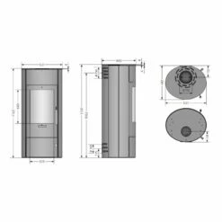 Kaminofen Oranier Polar W+ 2.0 - 6,5 KW -Küchengrill Geschäft kaminofen oranier polar w 20 65 kw8