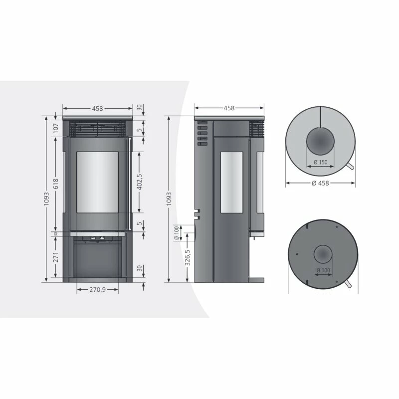 Kaminofen Oranier Rota Tre 2.0 - 5 KW (3 Scheiben) 11 Kaminofen Oranier Rota Tre 2.0 - 5 KW (3 Scheiben) – Bild 11
