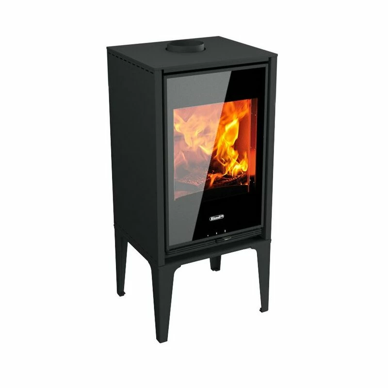 Kaminofen Rizzoli - Serie X - Dateo - Schwarz Lackiert - 8 KW 2 Kaminofen Rizzoli - Serie X - Dateo - Schwarz Lackiert - 8 KW – Bild 2