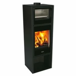 Kaminofen Rizzoli - Serie X Line - Chef - Schwarz Lackiert - 8 KW -Küchengrill Geschäft kaminofen rizzoli serie x line chef schwarz lackiert 8 kw3