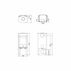 Kaminofen SCAN 65-1 Stahlmodell Ohne Seitenfenster - 6 KW -Küchengrill Geschäft kaminofen scan 65 1 stahlmodell ohne seitenfenster 6 kw4