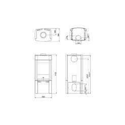 Kaminofen SCAN 65-4 Naturstein Mit Seitenfenster - Korpus Schwarz - 6 KW -Küchengrill Geschäft kaminofen scan 65 4 naturstein mit seitenfenster korpus schwarz 6 kw3