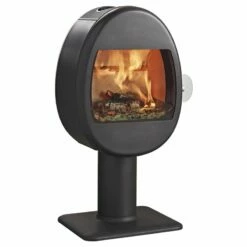 Kaminofen SCAN 66-2 Mit Säule (Pedestal), Schwarz - 5 KW