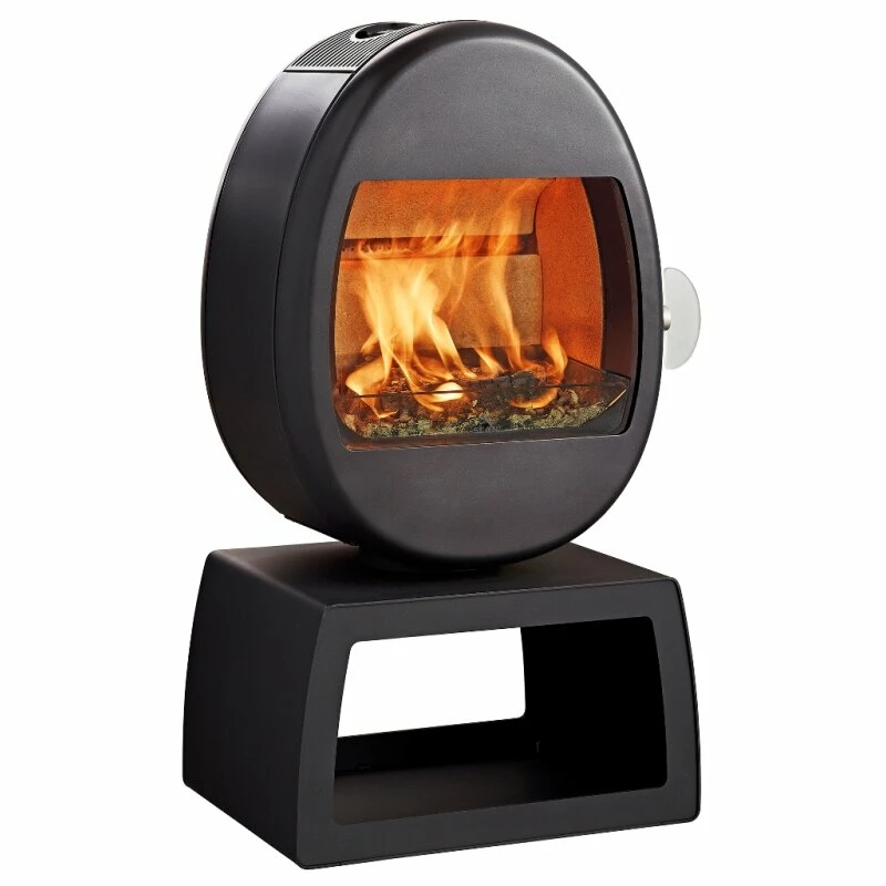 Kaminofen SCAN 66-4 Mit Eckigem Sockel (Plinth), Schwarz - 5 KW 1 Kaminofen SCAN 66-4 Mit Eckigem Sockel (Plinth), Schwarz - 5 KW