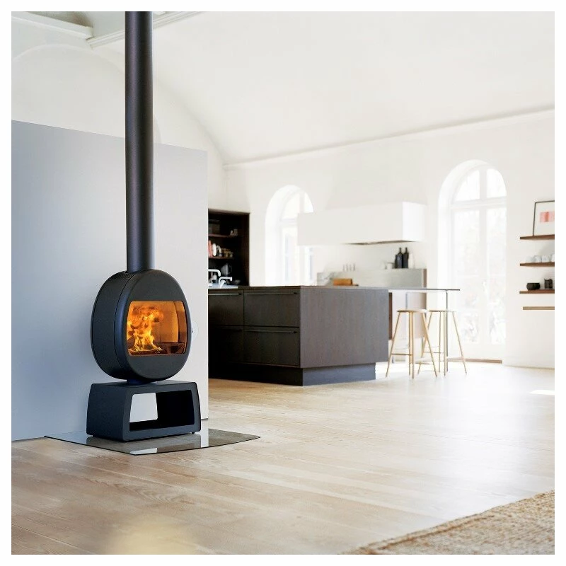 Kaminofen SCAN 66-4 Mit Eckigem Sockel (Plinth), Schwarz - 5 KW 3 Kaminofen SCAN 66-4 Mit Eckigem Sockel (Plinth), Schwarz - 5 KW – Bild 3
