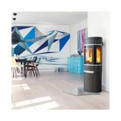 Kaminofen SCAN 68-12 Auf Offenem Sockel Mit Seitenfenster - 5,5 KW -Küchengrill Geschäft kaminofen scan 68 12 auf offenem sockel mit seitenfenster 55 kw4