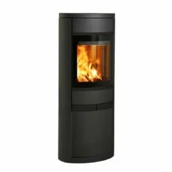 Kaminofen SCAN 68-13 Mit Langen Stahlseiten, Griffe Und Leisten Schwarz - 5,5 KW -Küchengrill Geschäft kaminofen scan 68 13 mit langen stahlseiten griffe und leisten schwarz 55 kw2