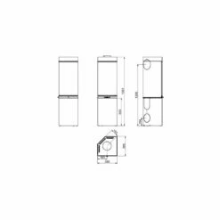 Kaminofen SCAN 80-1 - Mit Geschlossenem Sockel, Weiss - 6 KW -Küchengrill Geschäft kaminofen scan 80 1 mit geschlossenem sockel weiss 6 kw3