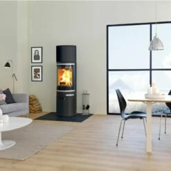 Kaminofen SCAN 85-4 Maxi Mit Hohem Sockel Und Hohem Top, Griffe Und Leisten Alu - 8 KW -Küchengrill Geschäft kaminofen scan 85 4 maxi mit hohem sockel und hohem top griffe und leisten alu 8 kw3