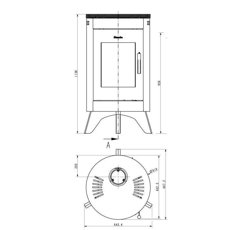 Kaminofen Wamsler City - 7KW 4 Kaminofen Wamsler City - 7KW – Bild 4