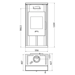 Kaminofen Wamsler KF108 Yuna - 6 KW -Küchengrill Geschäft kaminofen wamsler kf108 yuna 6 kw4