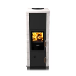 Kaminofen Wassergeführt Rizzoli - Serie T Art - Basic - Keramikverkleidung - 9,1 KW