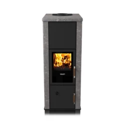 Kaminofen Wassergeführt Rizzoli - Serie T Rock - Basic - Speckstein - 9,1 KW