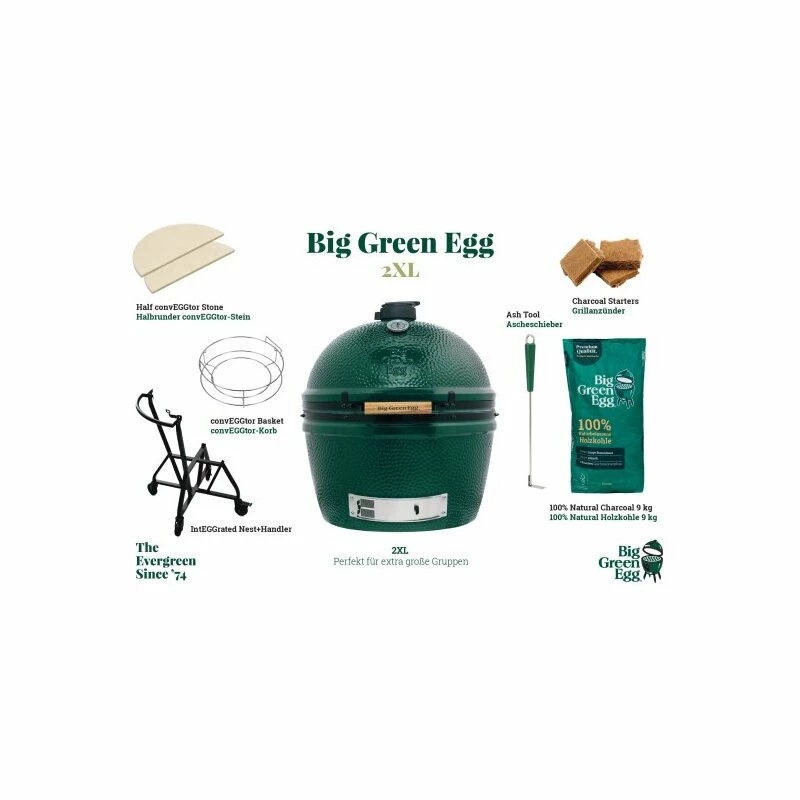 Keramikgrill Big Green Egg - 2XL - Starter- Paket 1 Keramikgrill Big Green Egg - 2XL - Starter- Paket