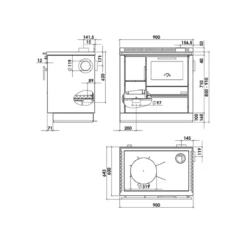 Küchenherd Greithwald Tyrola TRA 90 -Küchengrill Geschäft kuechenherd greithwald tyrola tra 904