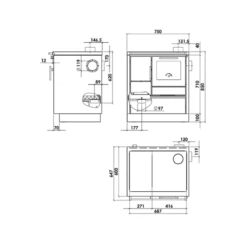 Küchenherd Greithwald Tyrola TRB 75 -Küchengrill Geschäft kuechenherd greithwald tyrola trb 752