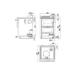 Küchenherd Greithwald Tyrola TRF 60 -Küchengrill Geschäft kuechenherd greithwald tyrola trf 602