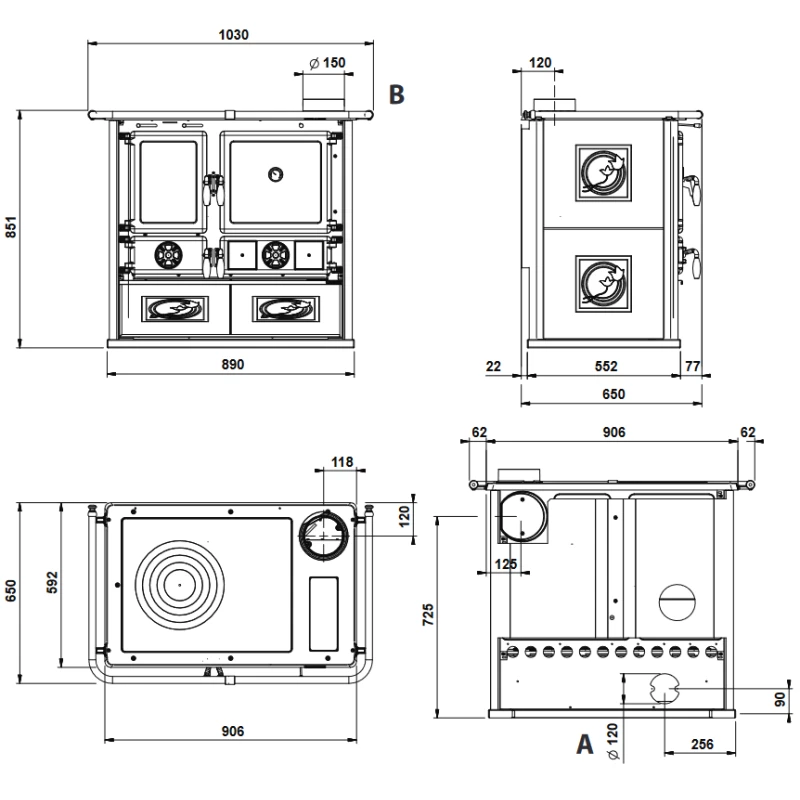 Küchenherd La Nordica Rosa 5.0 Ceramica - Liberty - 8,8 KW 4 Küchenherd La Nordica Rosa 5.0 Ceramica - Liberty - 8,8 KW – Bild 4