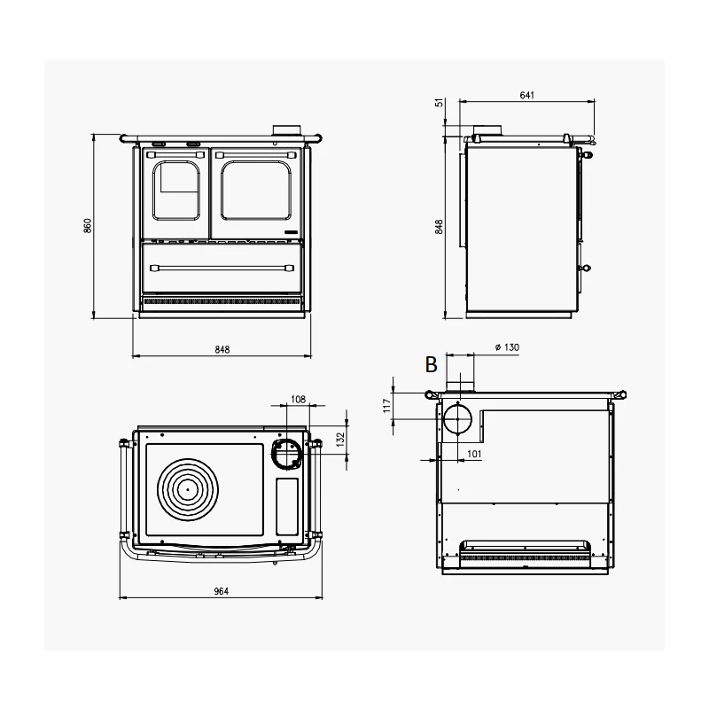 Küchenherd La Nordica Sovrana Easy Evo 2.0 - 7,5 KW 5 Küchenherd La Nordica Sovrana Easy Evo 2.0 - 7,5 KW – Bild 5