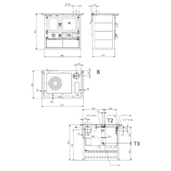 Küchenherd Wassergeführt La Nordica Termorosa DSA - 15,5 KW -Küchengrill Geschäft kuechenherd wassergefuehrt la nordica termorosa dsa 155 kw6