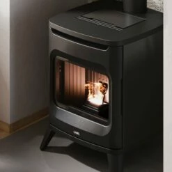 Pelletofen Cadel - Hublot 6 Up - Twin, 6 KW -Küchengrill Geschäft pelletofen cadel hublot 6 up twin 6 kw3