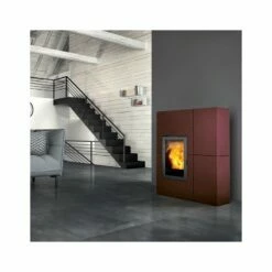 Pelletofen Edilkamin BLADE2 12 UP Stahl - 12,1 KW -Küchengrill Geschäft pelletofen edilkamin blade2 12 up stahl 121 kw3