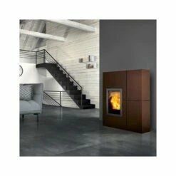 Pelletofen Edilkamin BLADE2 12 UP Stahl - 12,1 KW -Küchengrill Geschäft pelletofen edilkamin blade2 12 up stahl 121 kw4