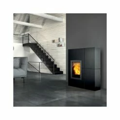 Pelletofen Edilkamin BLADE2 12 UP Stahl - 12,1 KW -Küchengrill Geschäft pelletofen edilkamin blade2 12 up stahl 121 kw5