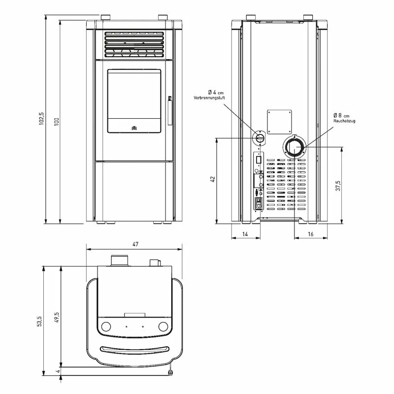 Pelletofen Edilkamin KLIK - 8,3 KW 5 Pelletofen Edilkamin KLIK - 8,3 KW – Bild 5