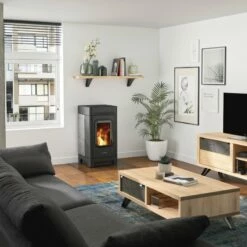 Pelletofen Justus Canis - 6 KW -Küchengrill Geschäft pelletofen justus canis 6 kw4