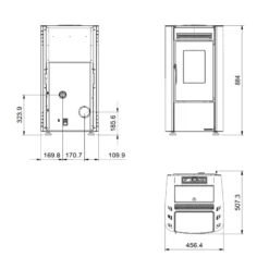 Pelletofen La Nordica Extraflame Ketty Evo 2.0 - 6,5 KW -Küchengrill Geschäft pelletofen la nordica extraflame ketty evo 20 65 kw6