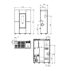 Pelletofen La Nordica Extraflame Marilena Plus Crystal AD (kanalisierbar) - 8,0 KW -Küchengrill Geschäft pelletofen la nordica extraflame marilena plus crystal ad kanalisierbar 80 kw4