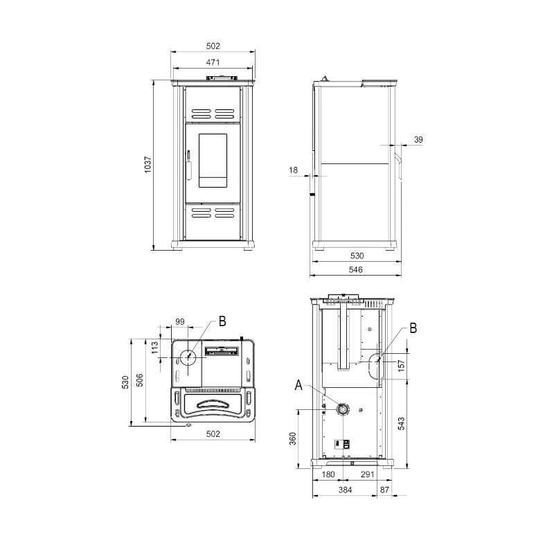 Pelletofen La Nordica Extraflame Serafina Petra Evo - Naturstein - 8,0 KW 3 Pelletofen La Nordica Extraflame Serafina Petra Evo - Naturstein - 8,0 KW – Bild 3