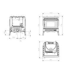 Pelletofen La Nordica Extraflame Teodora Evo - Gusseisen - 8,0 KW -Küchengrill Geschäft pelletofen la nordica extraflame teodora evo gusseisen 80 kw2