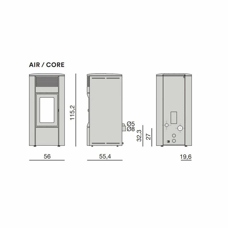 Pelletofen MCZ CLUB Absolute Air 10 - Maestro+ - 10 KW 5 Pelletofen MCZ CLUB Absolute Air 10 - Maestro+ - 10 KW – Bild 5