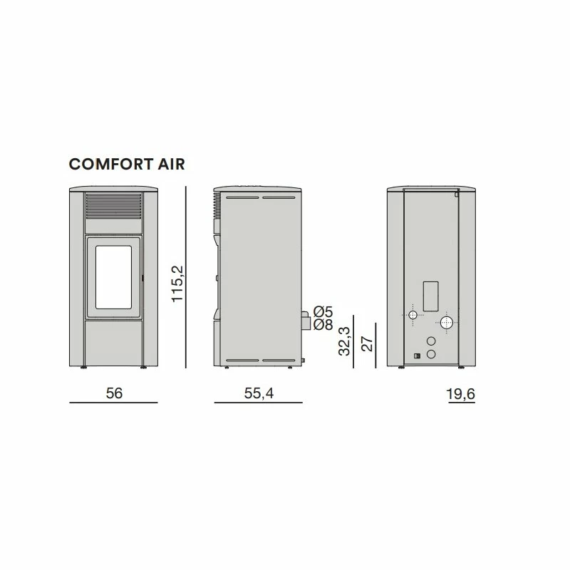 Pelletofen MCZ CLUB Absolute Comfort Air 12 UP! - Maestro+ - 12 KW 5 Pelletofen MCZ CLUB Absolute Comfort Air 12 UP! - Maestro+ - 12 KW – Bild 5